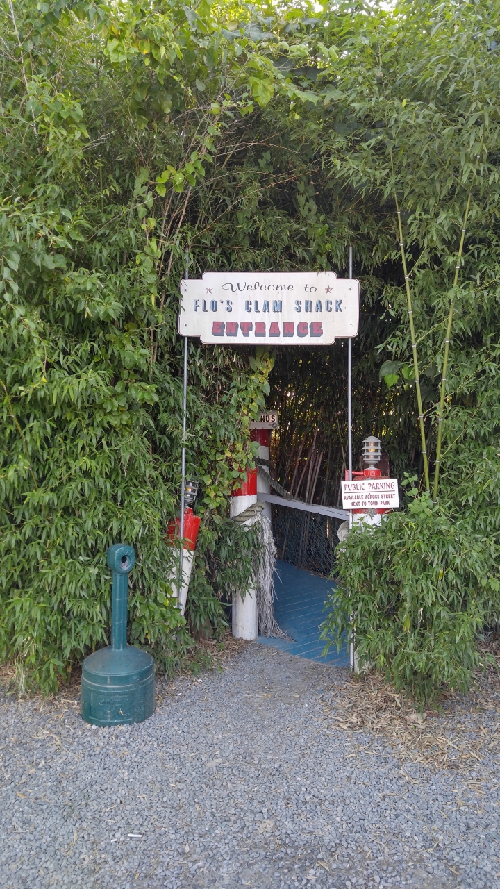 Poodle Adventure Day 1 2018-07-10 - back entrance to Flo's,   i have a video too

seems like i'm in the Caribbean